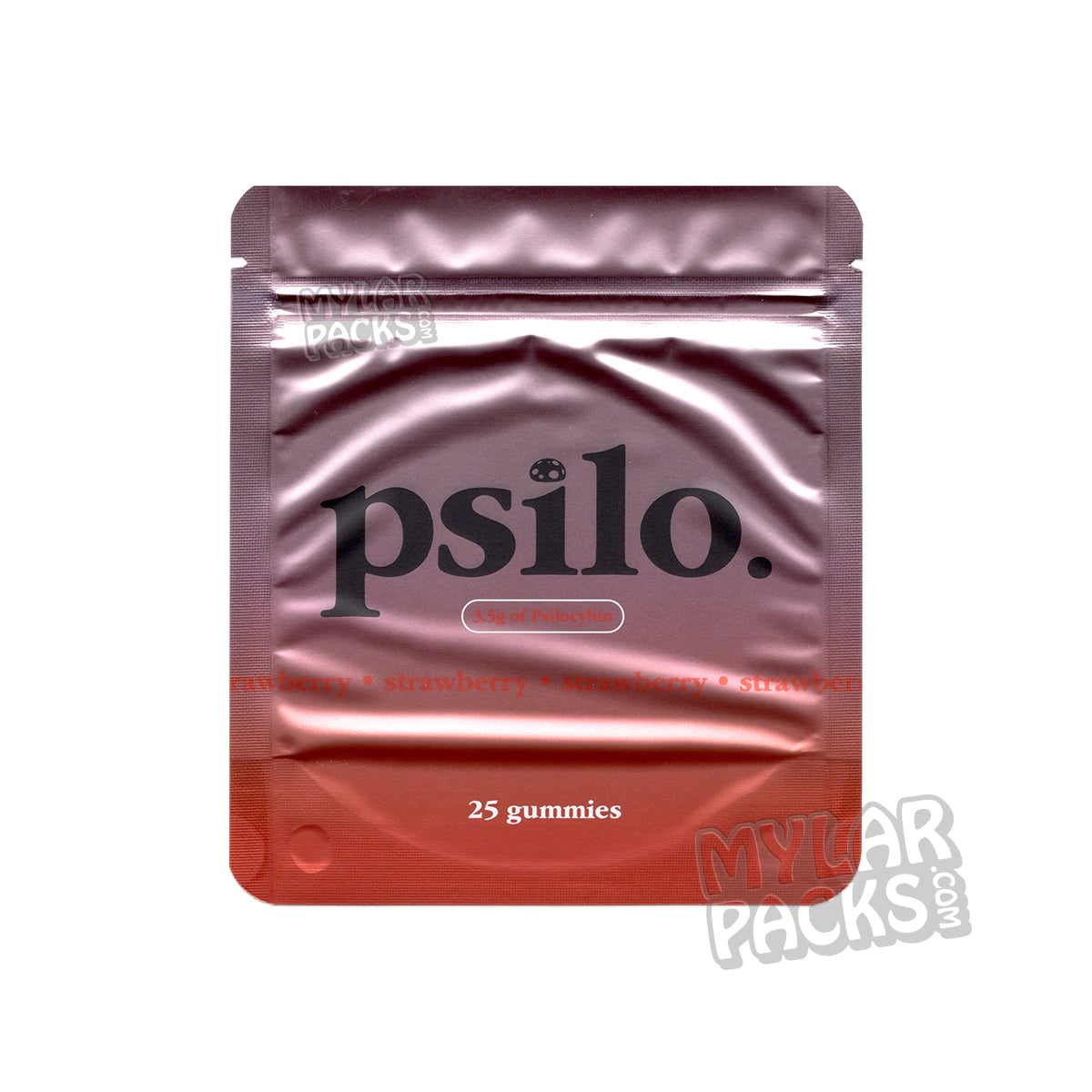 Cubos de goma de hongos mágicos Psilo Strawberry, vacíos, bolsas de Mylar de 3,5 g, envases de psilocibina.