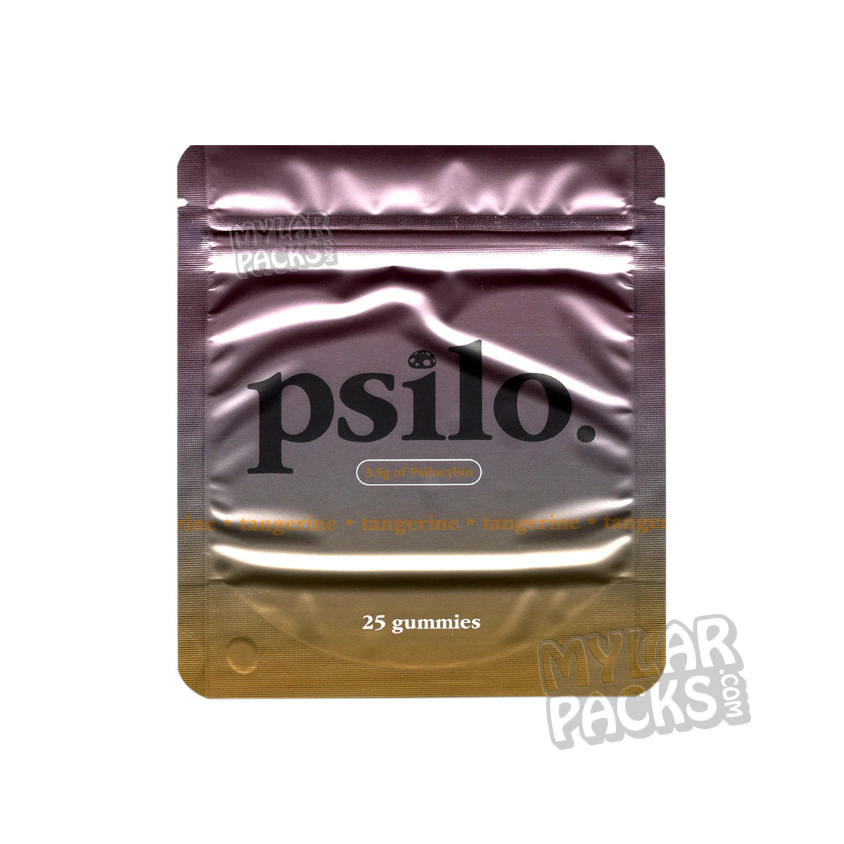 Cubos de goma de hongos mágicos Psilo Tangerine, vacíos, bolsas de Mylar de 3,5 g, envases de psilocibina.