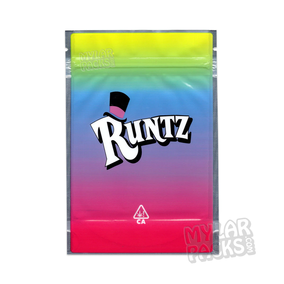 Bolsa de Mylar vacía Runtz Rainbow de 3,5 g, a prueba de olores, para flores y hierbas secas