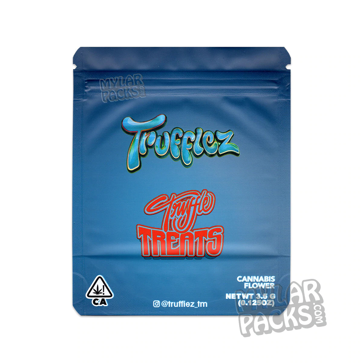 Truffle Treats de Trufflez, bolsa de Mylar vacía de 3,5 g, a prueba de olores, para flores y hierbas secas.