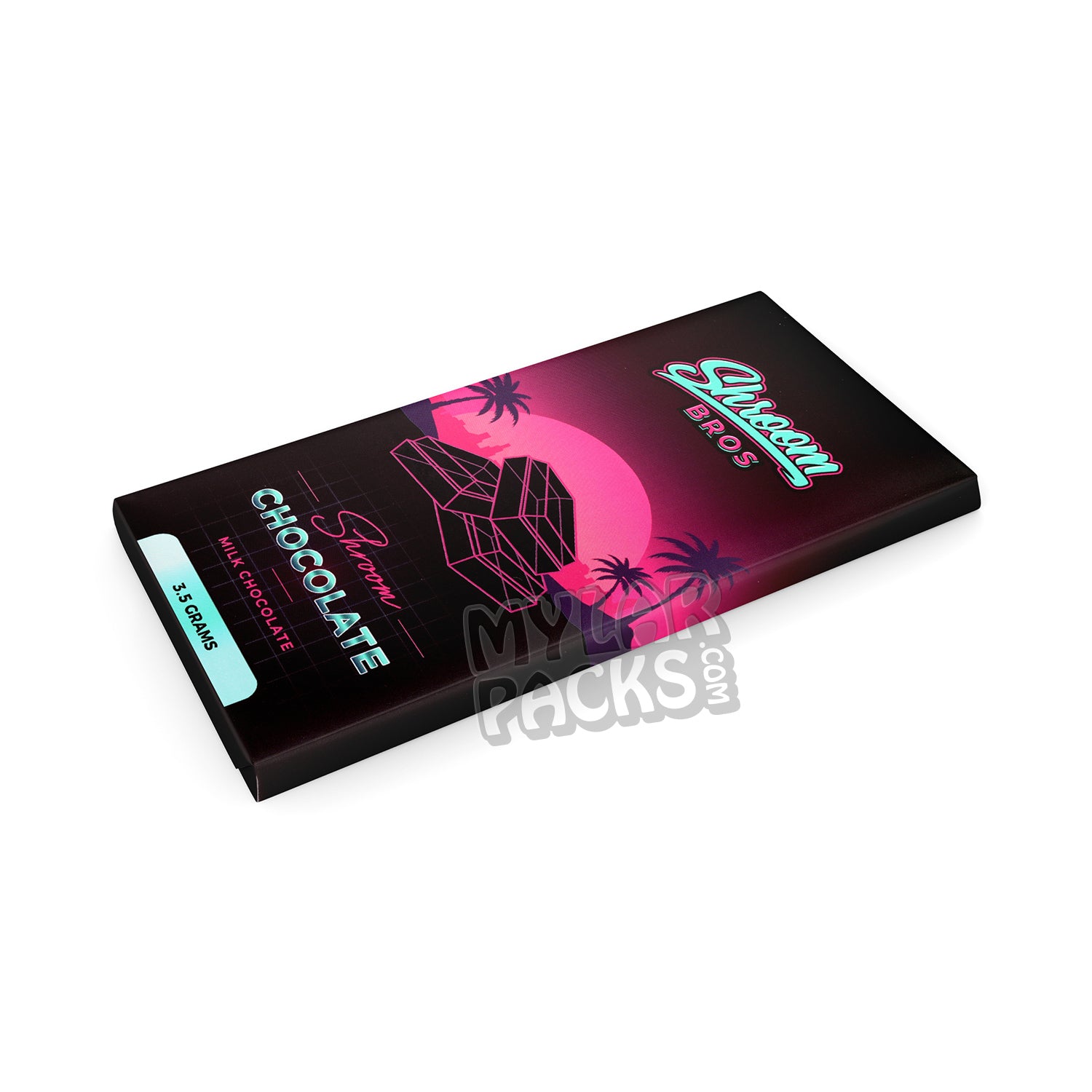 Shroom Bros Psilocybin Mushrooms Empty Milk Chocolate Bar Packaging Candy Box