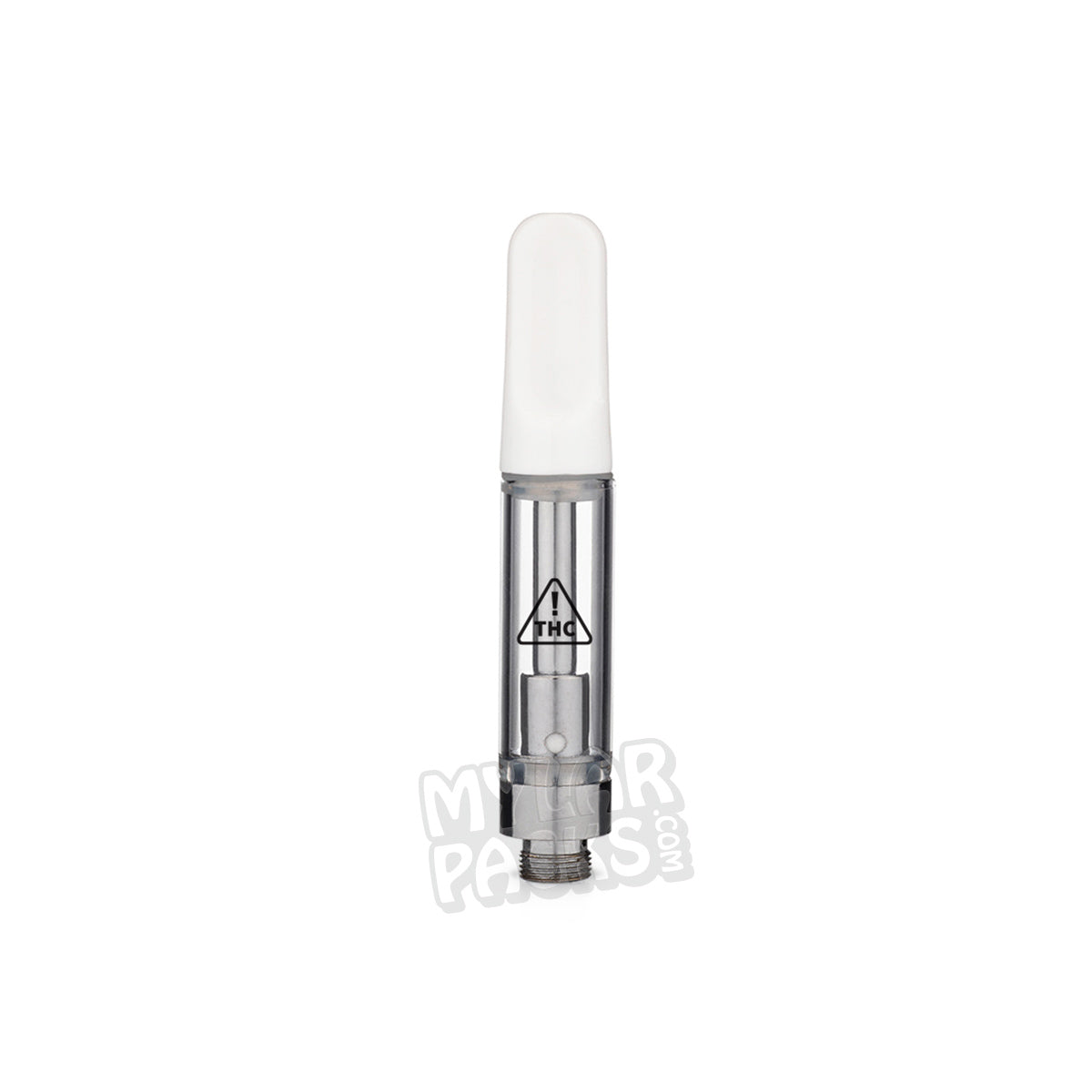 NV State Compliant Ceramic Ccell Carts with Plastic Tube and Customizable Strain Sticker (1" x 2")