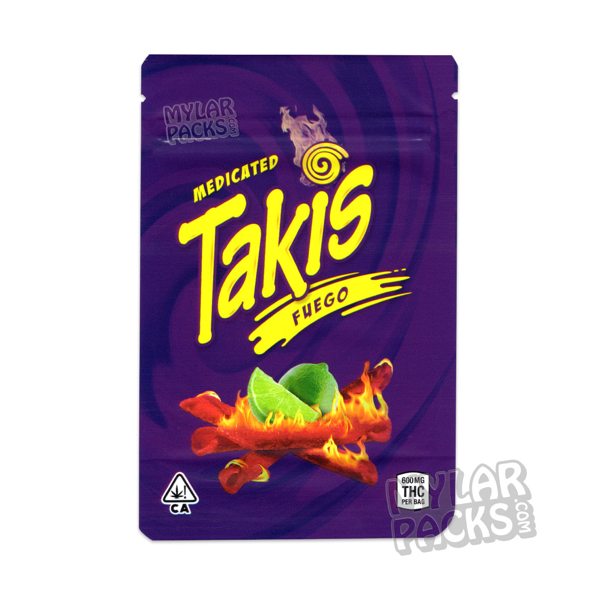 Takis Fuego 600mg Empty Chips Edibles Mylar Bag Snacks Packaging