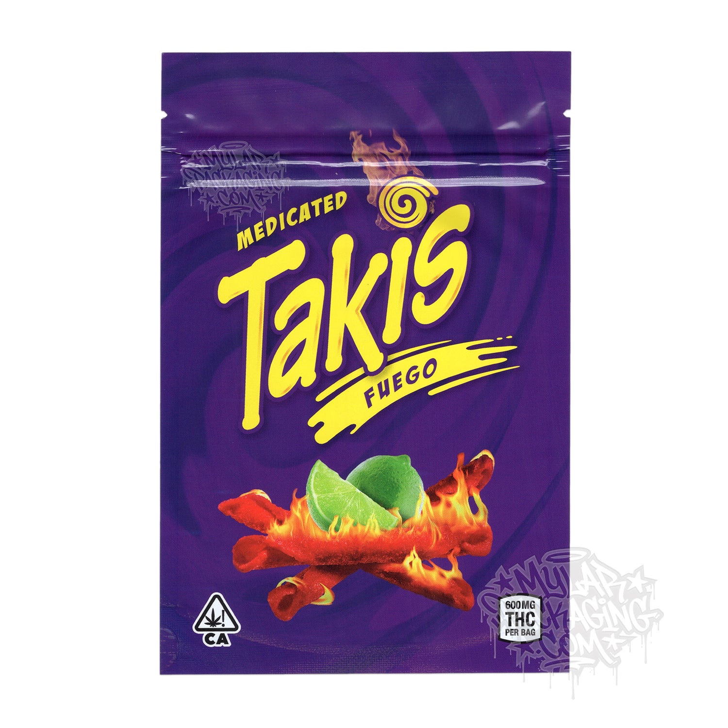 Takis Fuego 600mg Empty Chips Edibles Mylar Bag Snacks Packaging