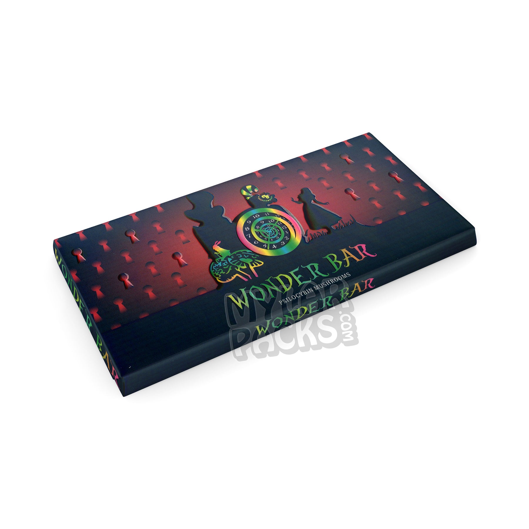Wonder Bar Psilocybin Mushrooms Dark Chocolate Bar Empty Packaging Candy Box
