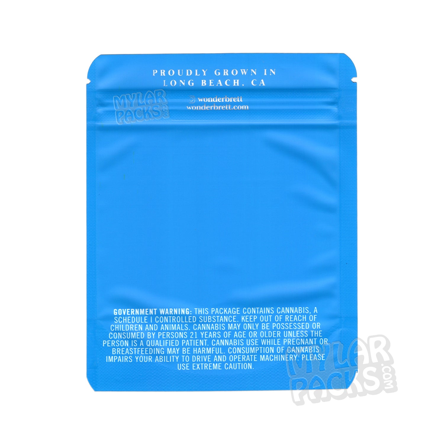 Beyond Blueberry de Wonderbrett, bolsa de Mylar vacía de 3,5 g, a prueba de olores, embalaje floral