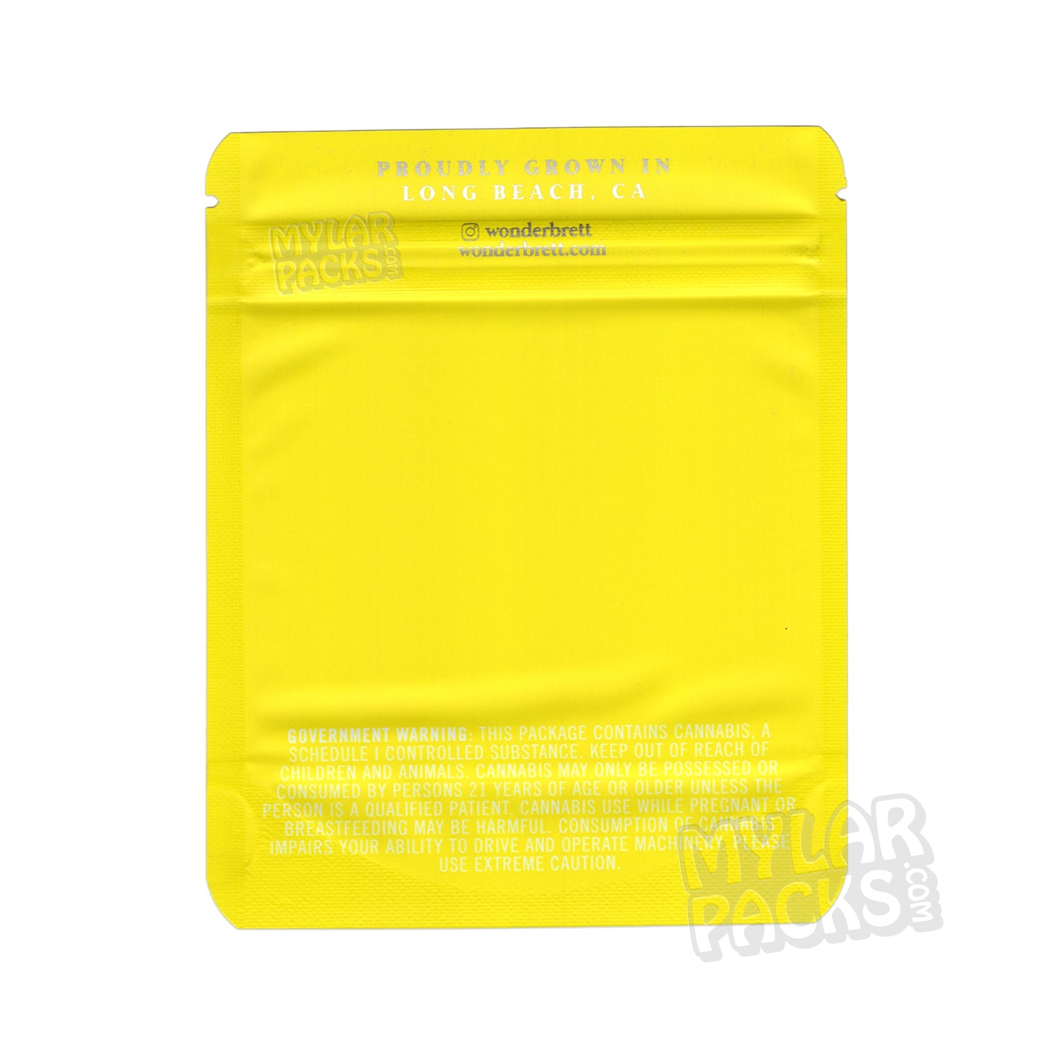 Lemon OZ Kush de Wonderbrett, 3,5 g, bolsa de Mylar vacía a prueba de olores, embalaje floral
