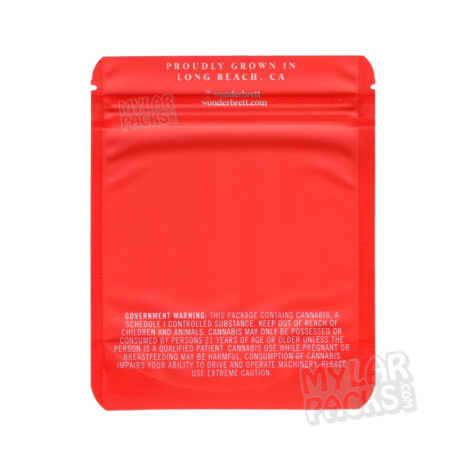 Strawberry Bliss de Wonderbrett, 3,5 g, bolsa de Mylar vacía a prueba de olores, embalaje floral
